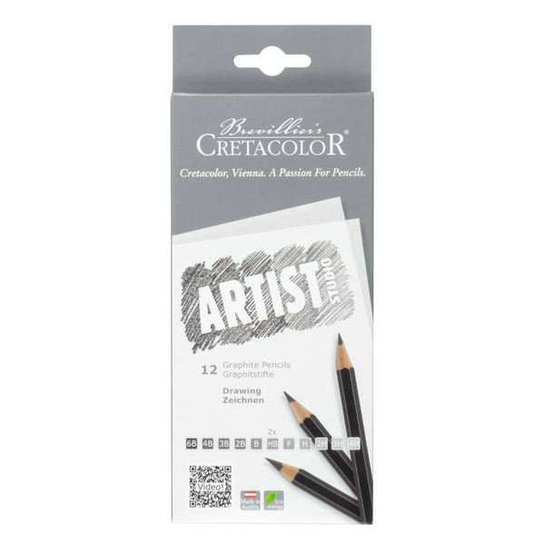 Cretacolor Artist studio - sada 12 grafitových tužek